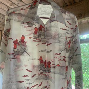 Vintage D'Avila disco button-down